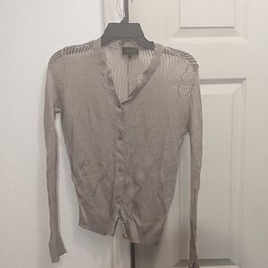 A.P.C. Light Gray Cardigan Sweater